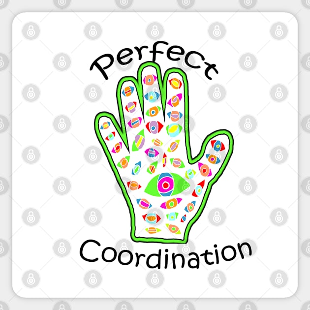 Perfect hand eye coordination Sticker by iskybibblle